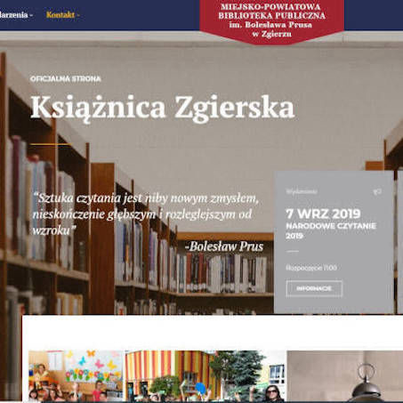 Strona WWW - Biblioteka w Zgierzu